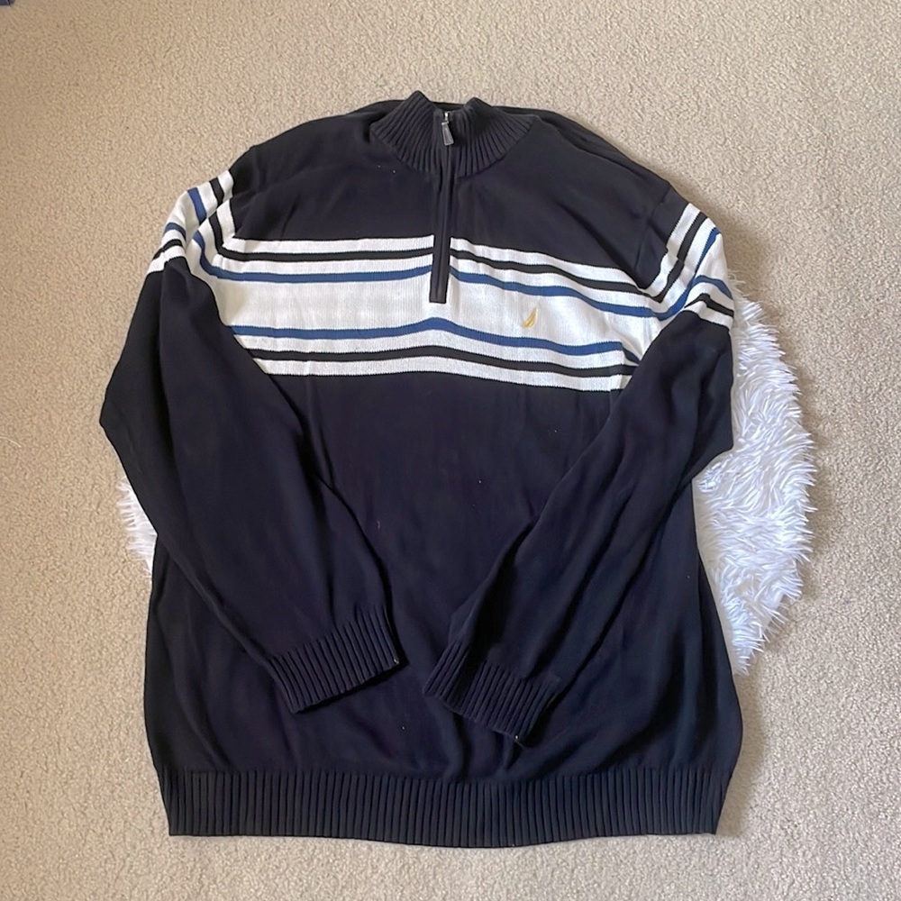 Men’s Extra Large and Tall Nautica 1/4 zip sweater